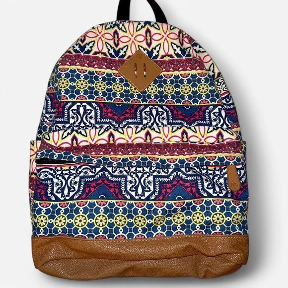 Fun Indie Patterned Backpack - Picture 1 of 8